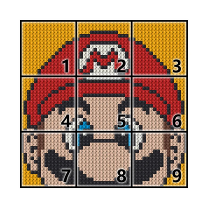N0150 Mario Mosaic Wall Art | 2304 PCS