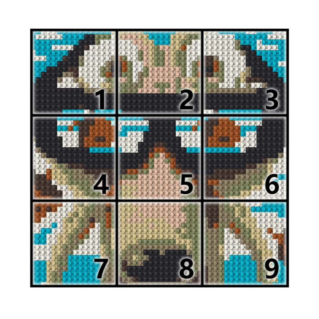 N0218 Scrat Mosaic Wall Art | 2304 PCS