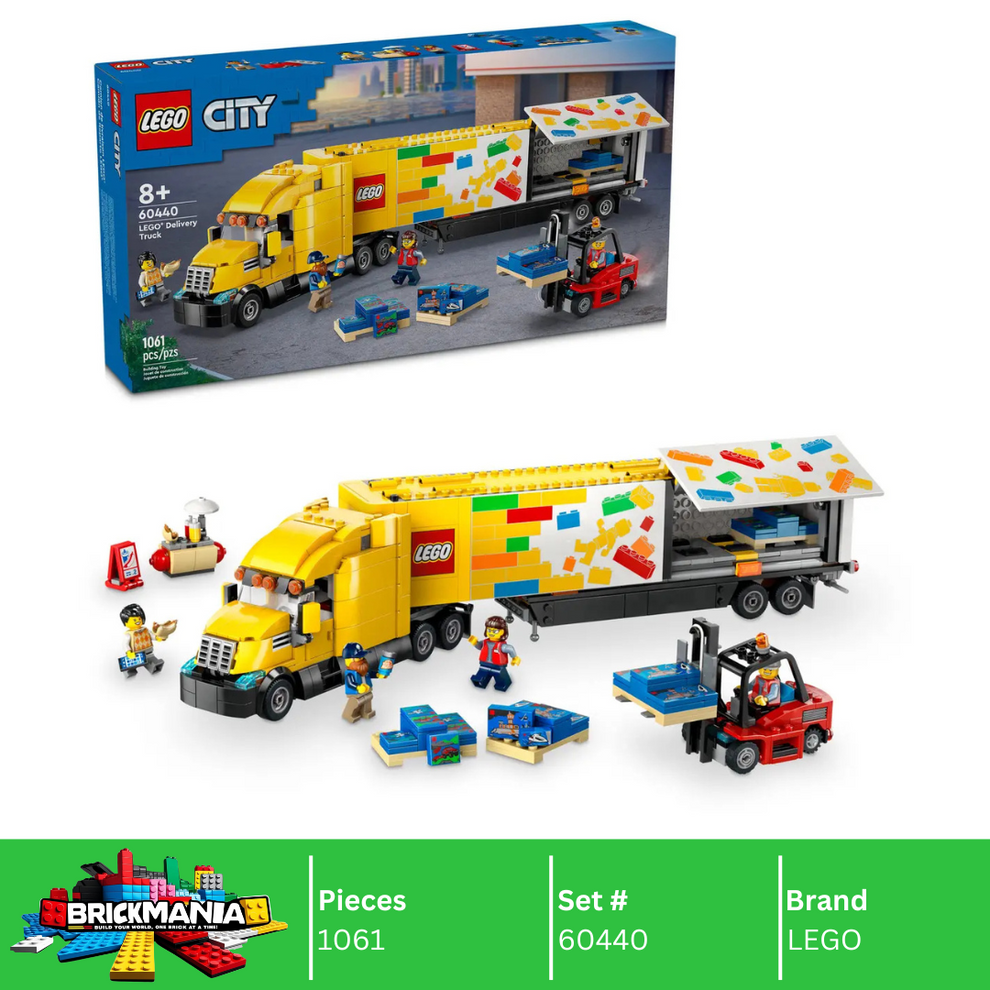 LEGO 60440 Yellow Delivery Truck | 1061 PCS – Brickmania