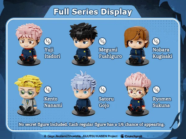 PUREMIND 2734 Jujutsu Kaisen ChibiBricks Blind Box Building Toy Set | 156 PCS