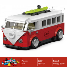 Happy Build PB8807 T1 Campervan Building Toy Set | 407 PCS | Buildable Car with Display Container