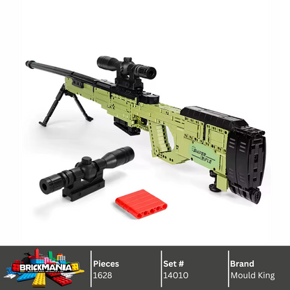Mould King 14010 AWM Sniper Rifle Building Toy Set | 1628 PCS