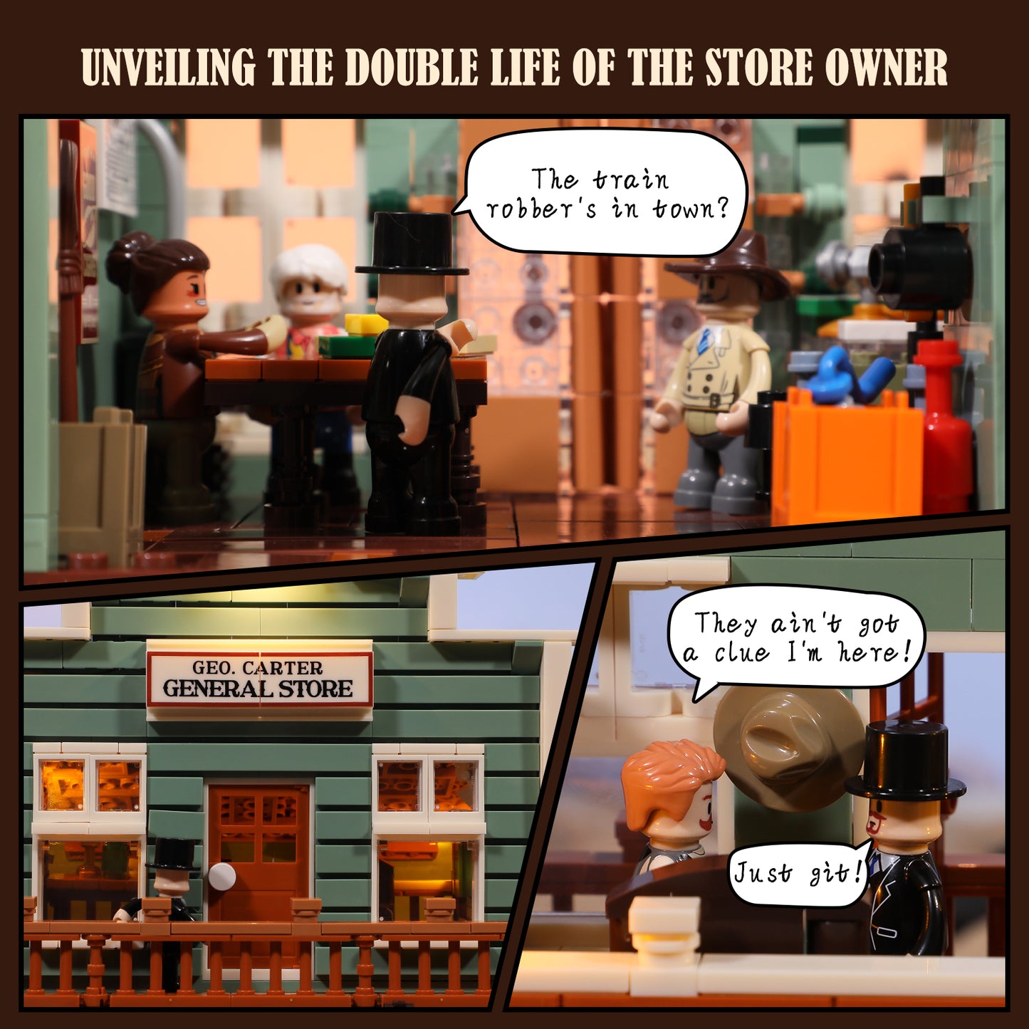 Lumibricks F9057 Old West General Store Building Toy Set | 1895 PCS