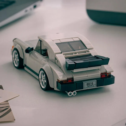 Happy Build PB8816 Porsche 930 turbo Building Toy Set | 343 PCS | Buildable Car with Display Container