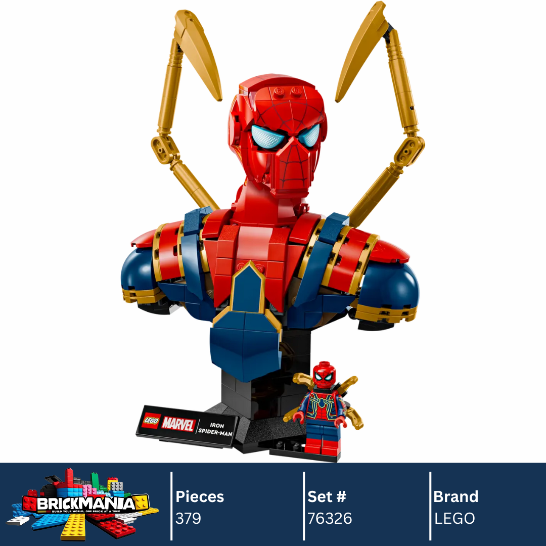LEGO 76326 Marvel Iron Spider-Man Bust | 379 PCS