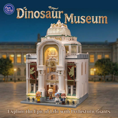 Pantasy 85047 Modular Building Dinosaur Museum Building Toy Set | 3064 PCS