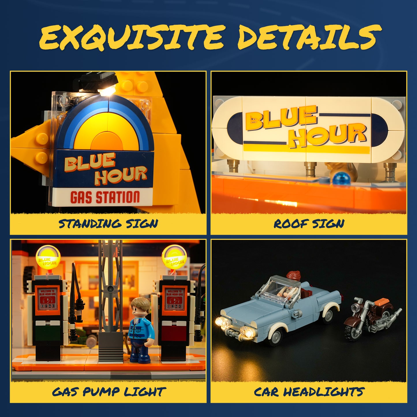 Lumibricks F9065 gas station Building Toy Set | 1608 PCS