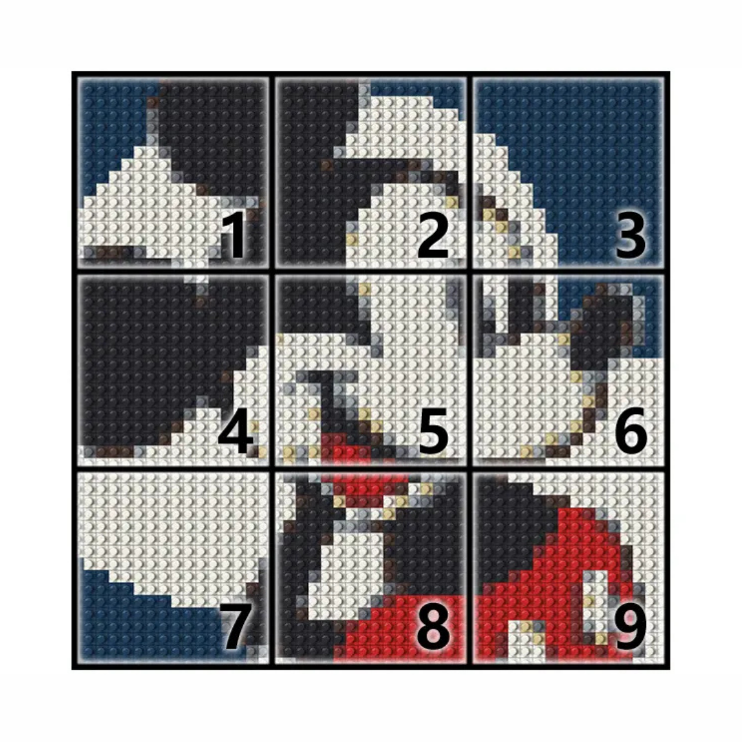 N0109 Mickey Mouse Mosaic Wall Art | 2304 PCS