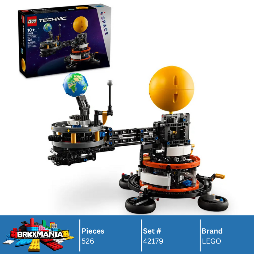 LEGO 42179 Planet Earth and Moon in Orbit | 526 PCS – Brickmania
