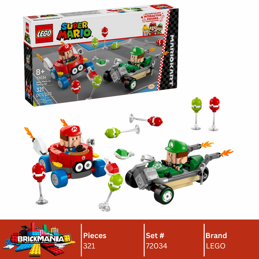 LEGO 72034 Mario Kart™ – Baby Mario vs. Baby Luigi | 321 PCS
