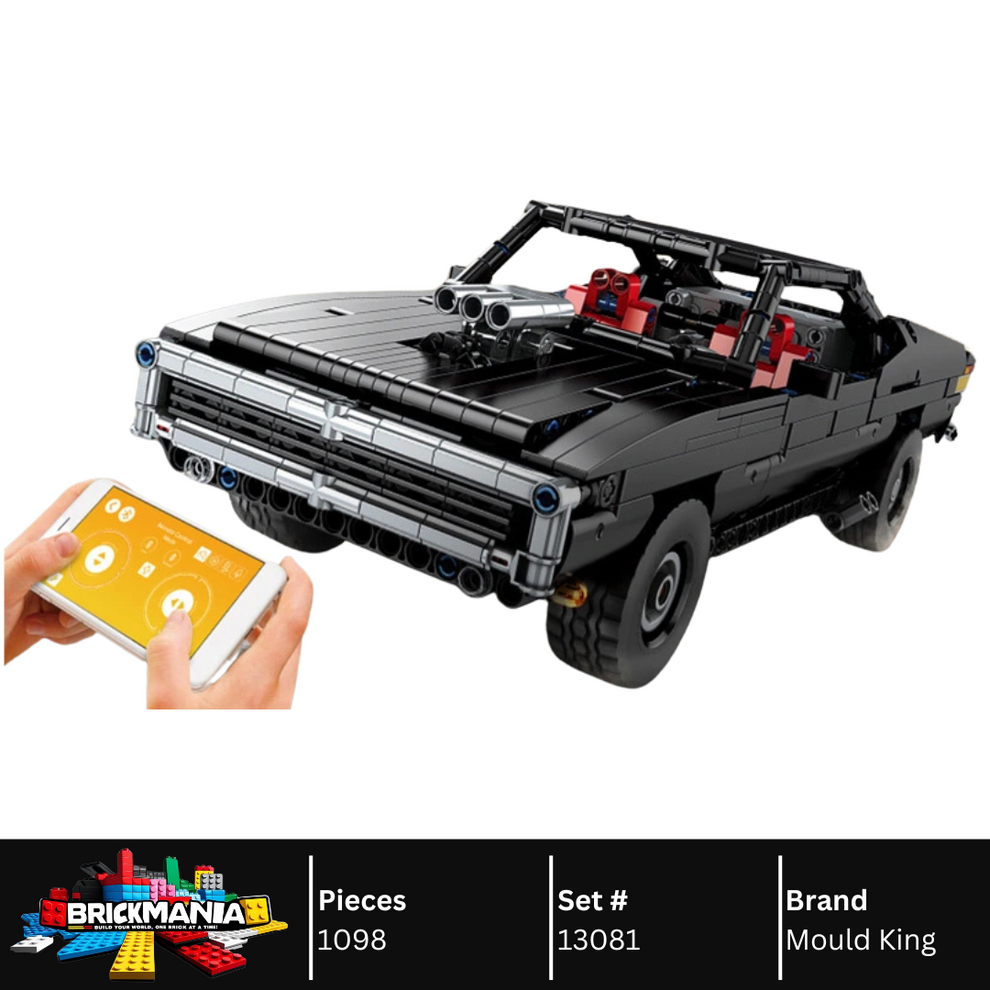Mould King 13081 Dodge Charger building Toy Set | 1098 PCS – Brickmania