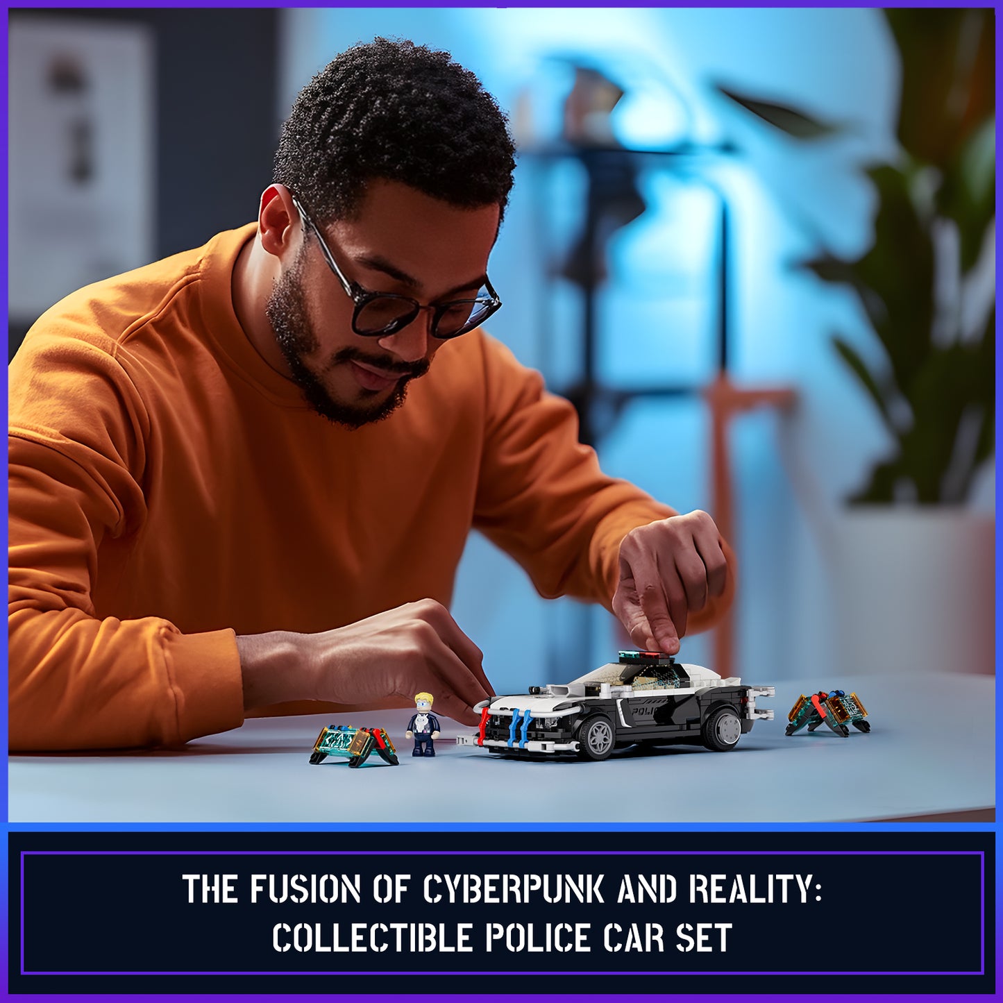 Lumibricks F9043 Police Patrol Car Building Toy Set | 372 PCS