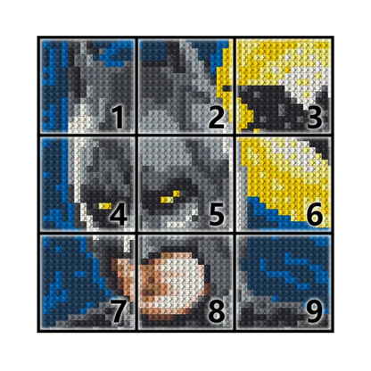 N0020 Batman Mosaic Wall Art | 2304 PCS