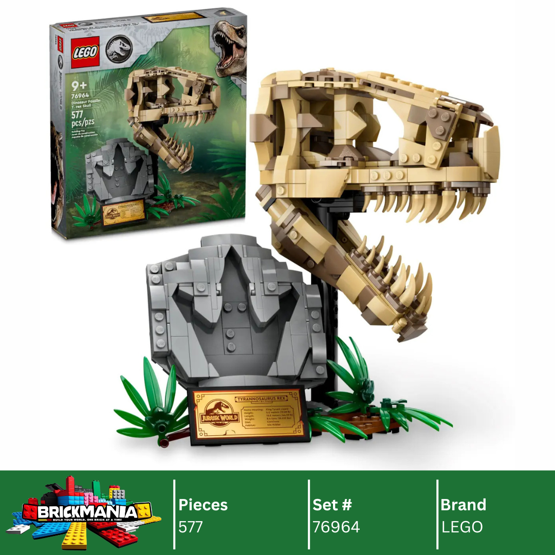 LEGO 76964 Dinosaur Fossils: T. rex Skull | 577 PCS