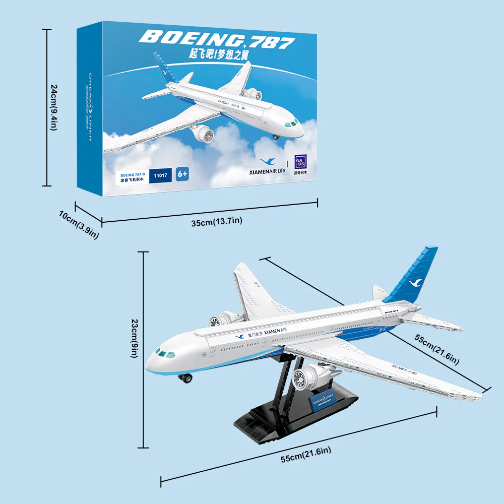 Pantasy 11017 Aerospace BOEING 787 Building Toy Set |740 PCS