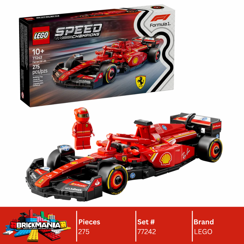 LEGO 77242 Speed Champions Ferrari SF-24 F1® Race Car | 275 PCS ...