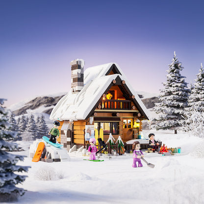 Lumibricks F9041 SKI LODGE Building Toy Set | 2187 PCS