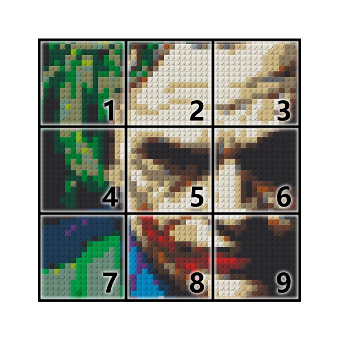 N0149 The Joker Mosaic Wall Art | 2304 PCS
