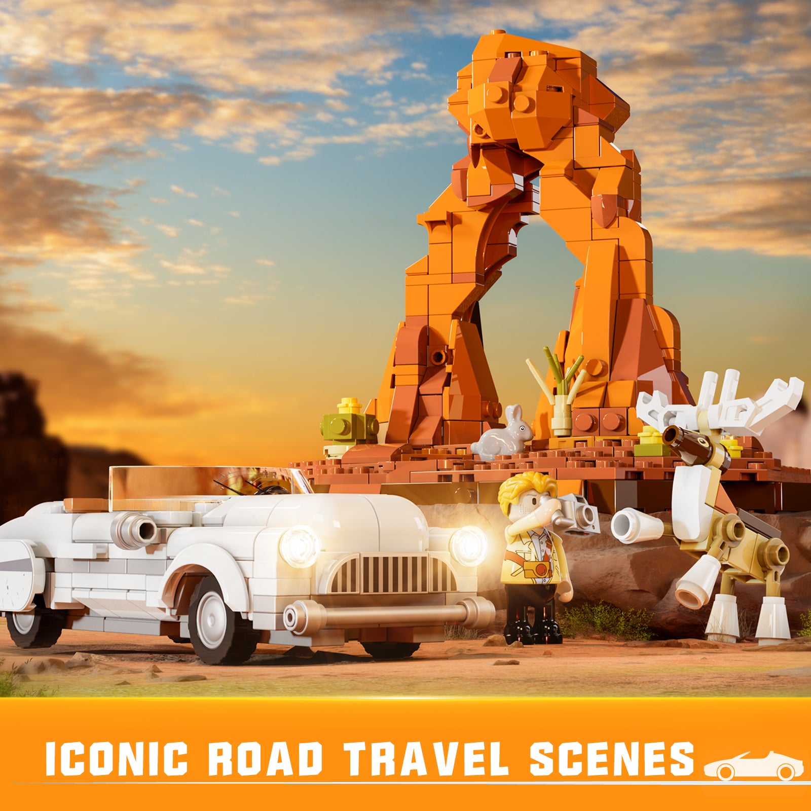 Lumibricks F9053 Deer Crossing Building Toy Set | 576 PCS – Brickmania