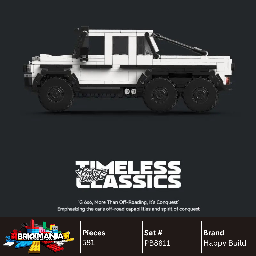 Happy Build PB8811 Mercedes-Benz G63 Building Toy Set | 581 PCS | Buildable Car with Display Container