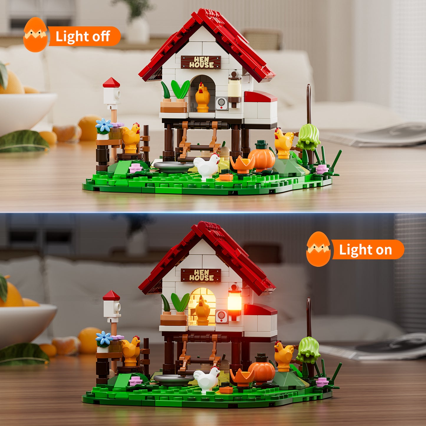 Lumibricks F9034 The Hen House Building Toy Set | 323 PCS