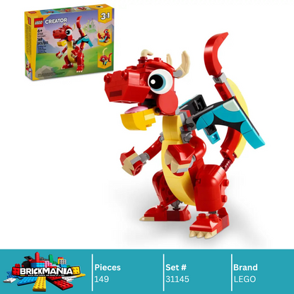 LEGO 31145 Creator 3in1 Red Dragon | 149 PCS