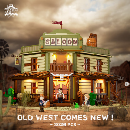 Lumibricks F9021 V2.0 Western Saloon Building Toy Set | 2026 PCS