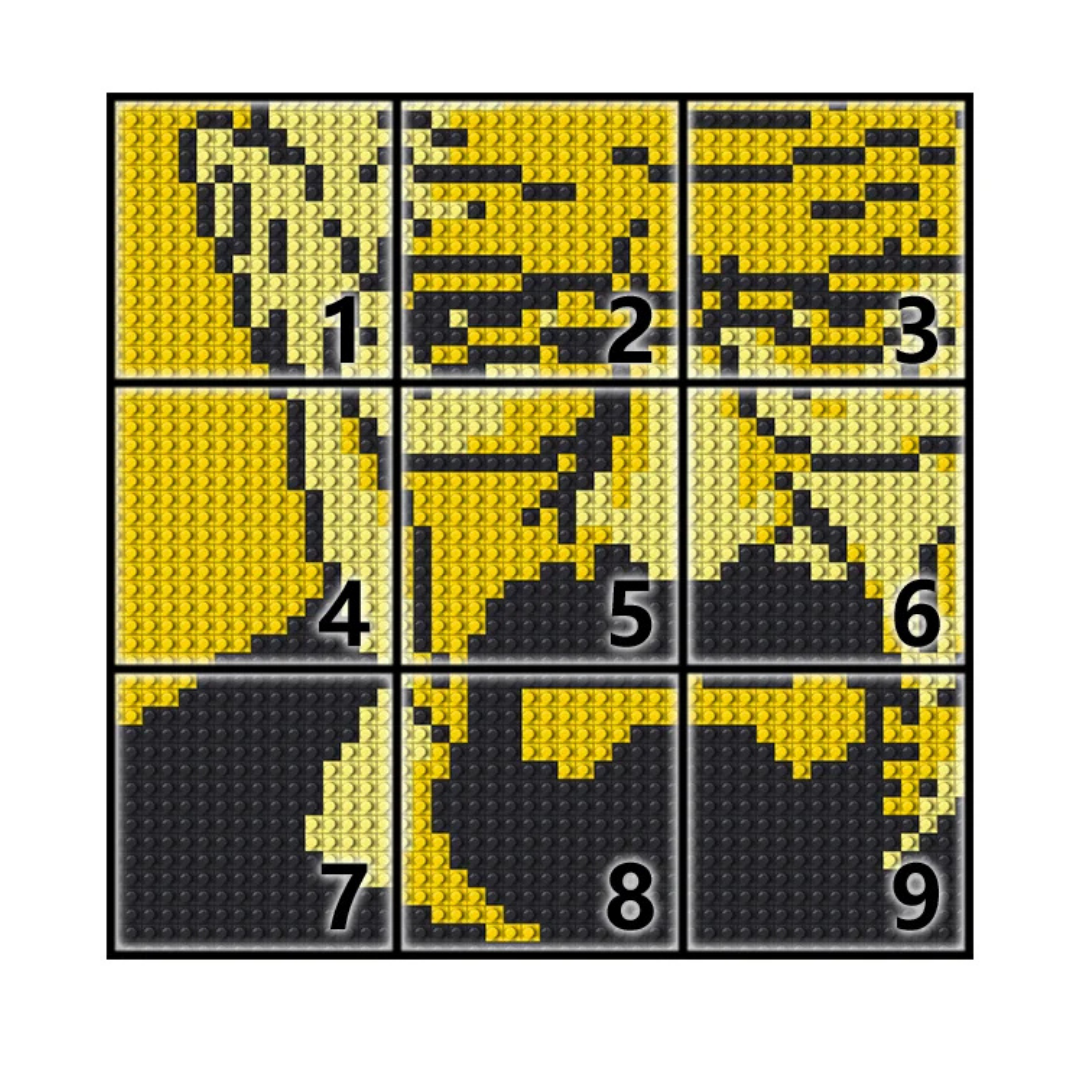 N0237 Walter White Mosaic Wall Art | 2304 PCS