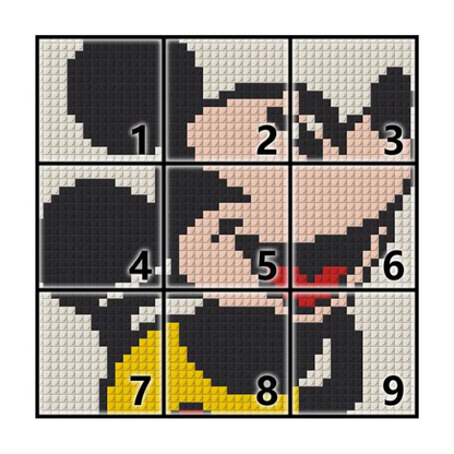 N0137 Mickey Mouse Mosaic Wall Art | 2304 PCS