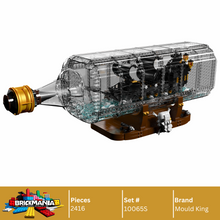 Mould King 10065 Black Pirates Ship-In-a-Bottle Building Set | 2,206 PCS