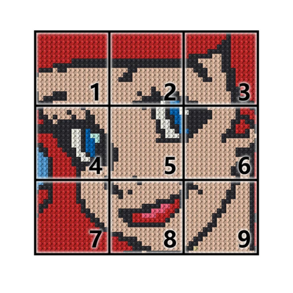 N0051 Ariel Mosaic Wall Art | 2304 PCS
