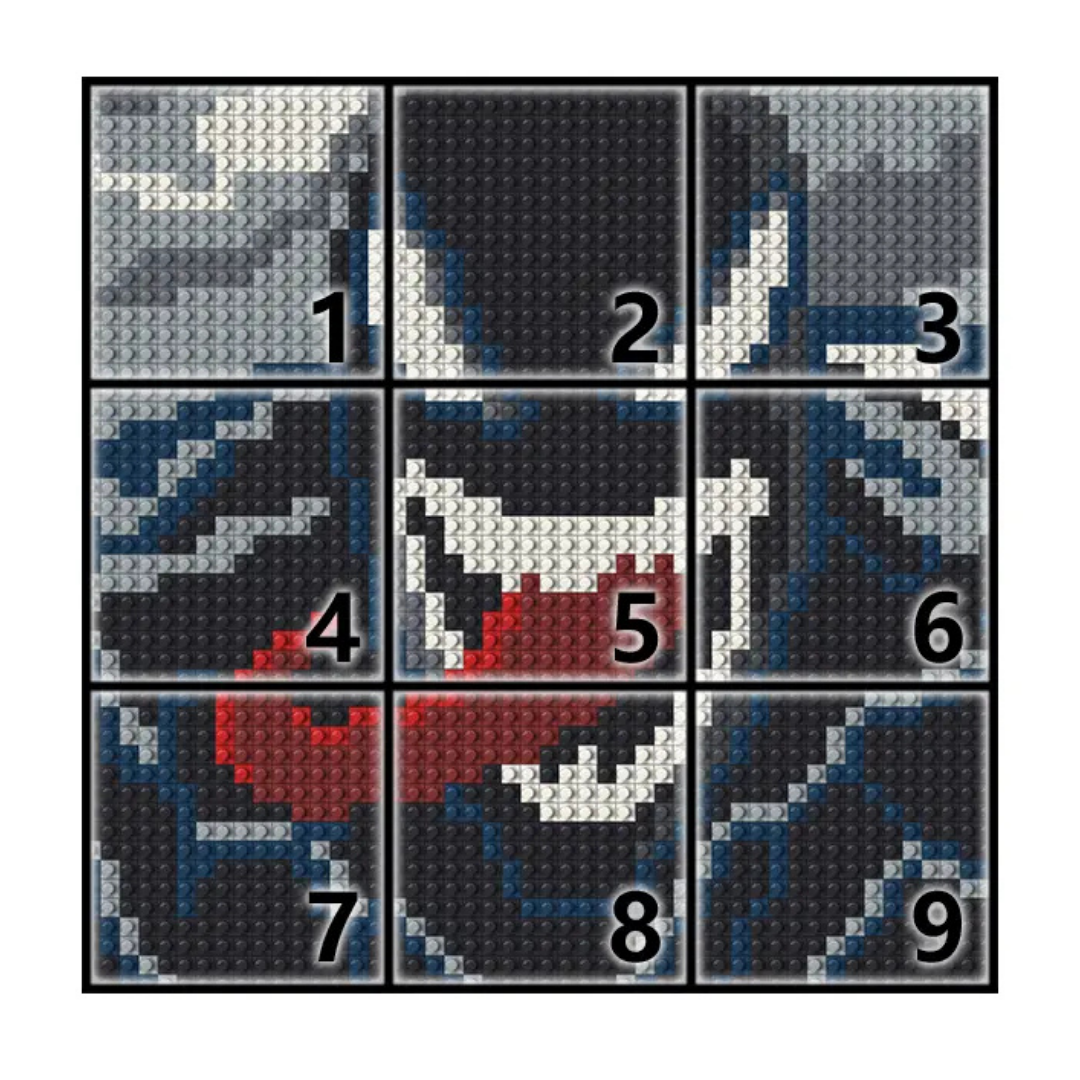 N0018 Venom Mosaic Wall Art | 2304 PCS