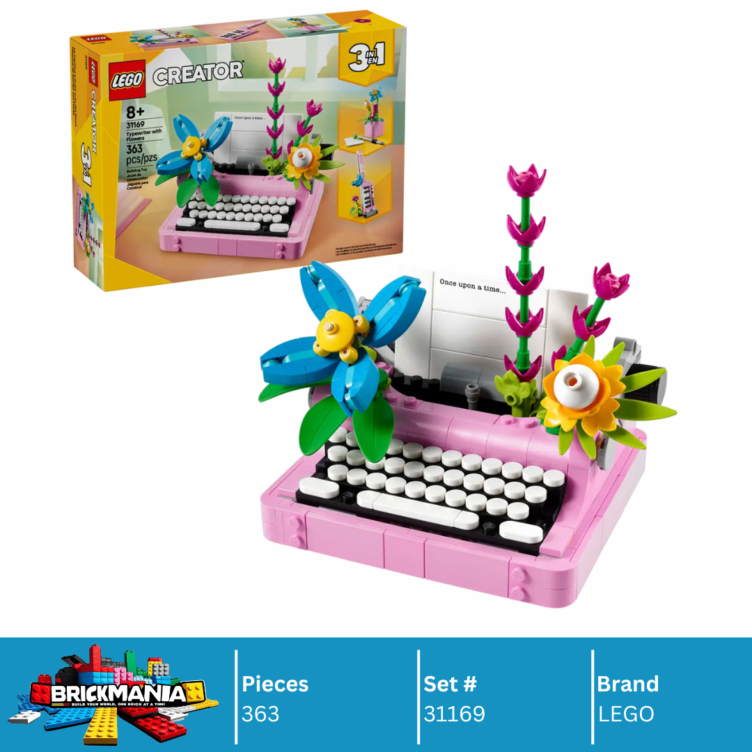 LEGO 31169 Typewriter with Flowers | 363 PCS