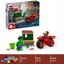 LEGO 76287 Marvel Iron Man with Bike and The Hulk | 68 PCS