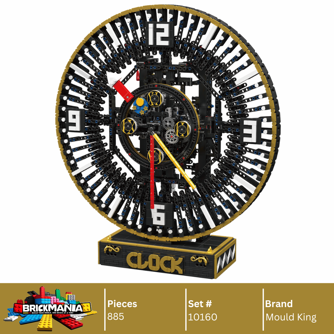 Mould King 10160 Motorized Mechanical Gear Clock Building Toy Set Mould King 10160 Motorized Mechanical Gear Clock Building Toy Set