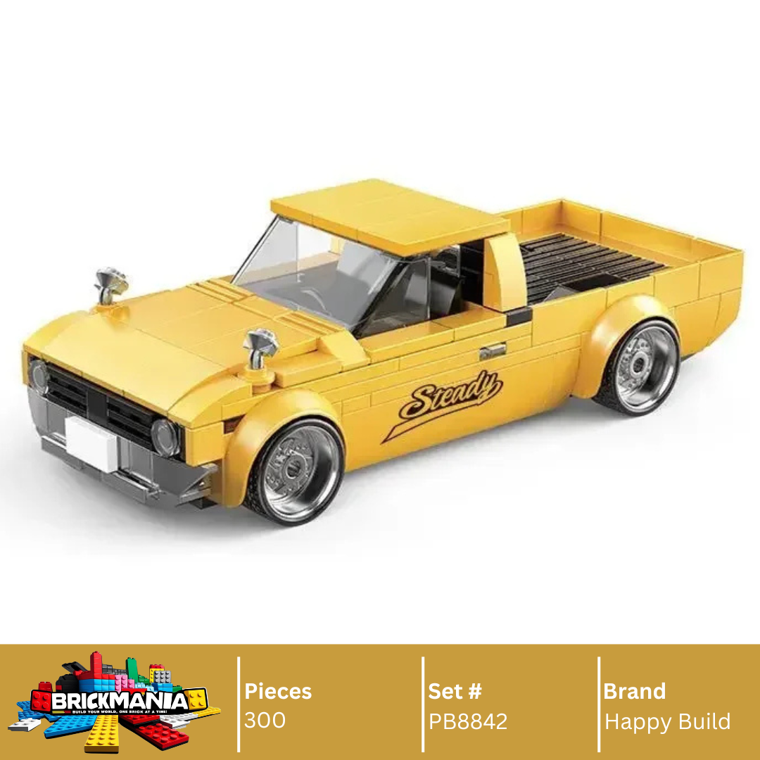 Happy Build PB8842 Freedom Cruiser Building Toy Set | 324 PCS | Buildable Car with Display Container