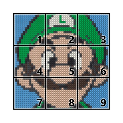 N0170 Luigi Mosaic Wall Art | 2304 PCS
