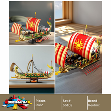 Reobrix 66102 Greek Warship Building Toy Set | 2982 PCS