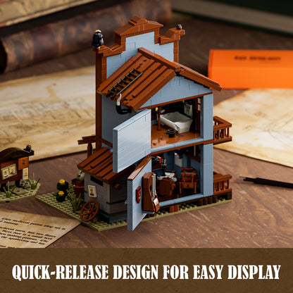 Lumibricks F9026 V2.0 Old West Sheriff's Office Building Toy Set | 1240 PCS