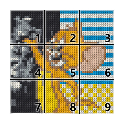 N0215 Jerry Mosaic Wall Art | 2304 PCS