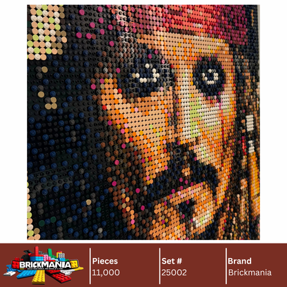 Brickmania 25002 Jack Sparrow Mosaic Wall Art | 10,240 PCS
