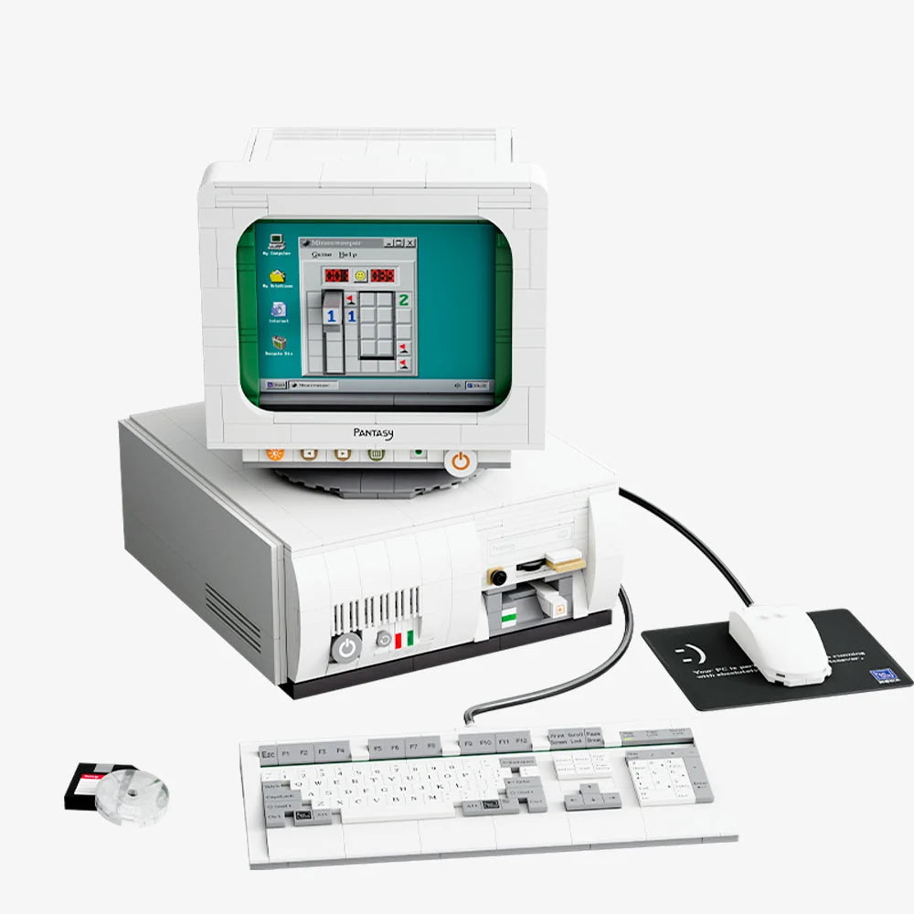 Pantasy 85005 Retro Collection Retro 90s PC Building Toy Set | 1634 PCS