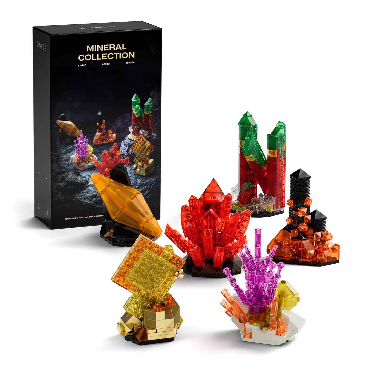 Nifeliz NF10366 Geology Mineral Rocks Building Set | 626 PCS