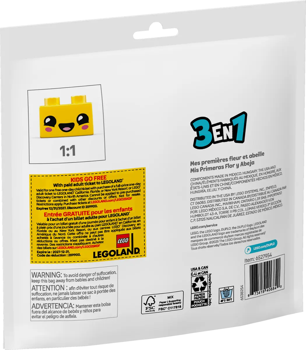 LEGO 30686 Duplo My First Flower & Bee | 7 PCS