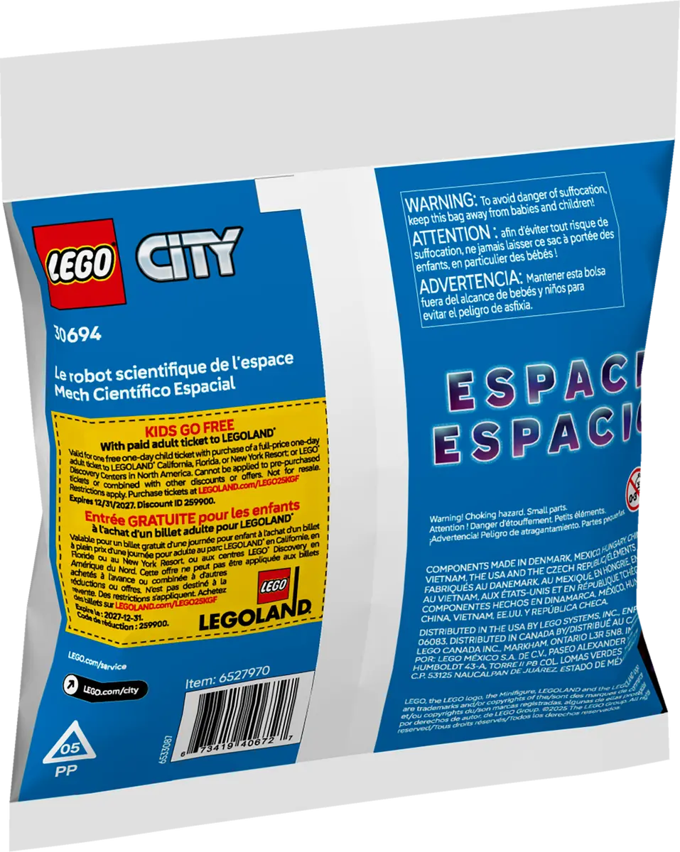 LEGO 30694 City Space Science Mech | 49 PCS