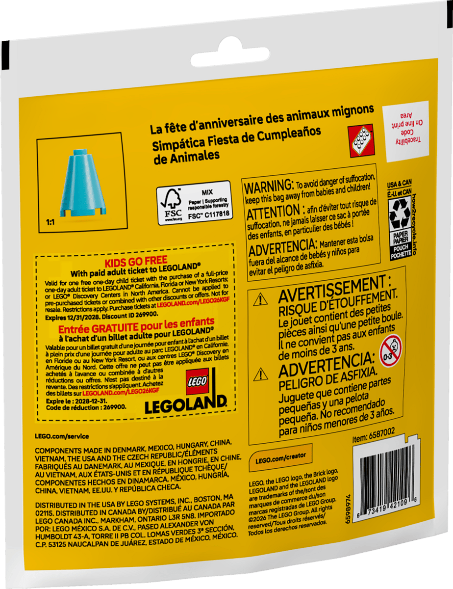 LEGO 30715 creator Cute Animal Birthday Party | 64 PCS