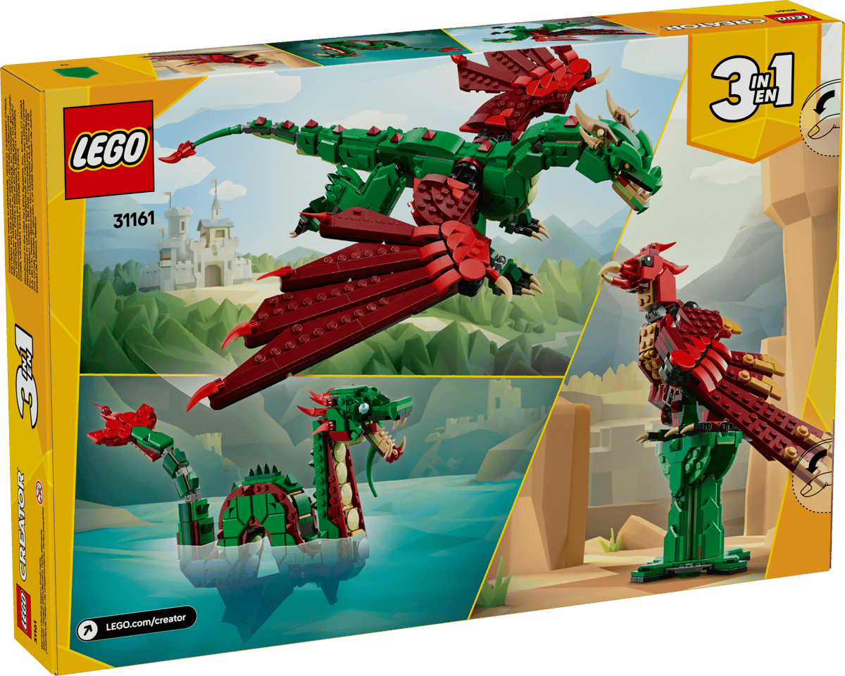 LEGO 31161 Creator 3-in-1 Medieval Dragon | 715 PCS