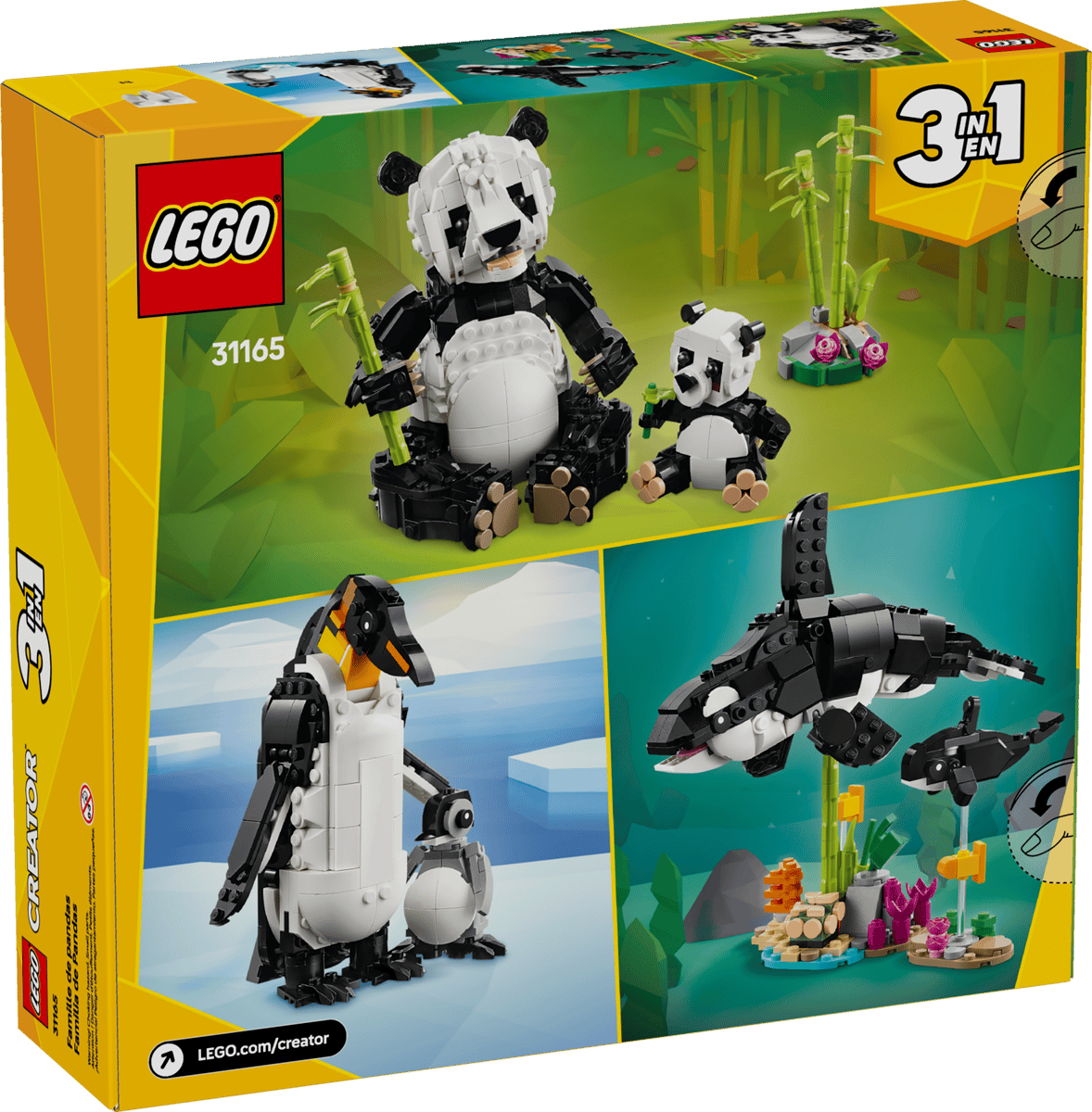 LEGO 31165 Creator Wild Animals: Panda Family | 626 PCS