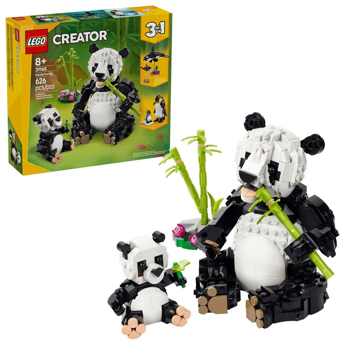 LEGO 31165 Creator Wild Animals: Panda Family | 626 PCS