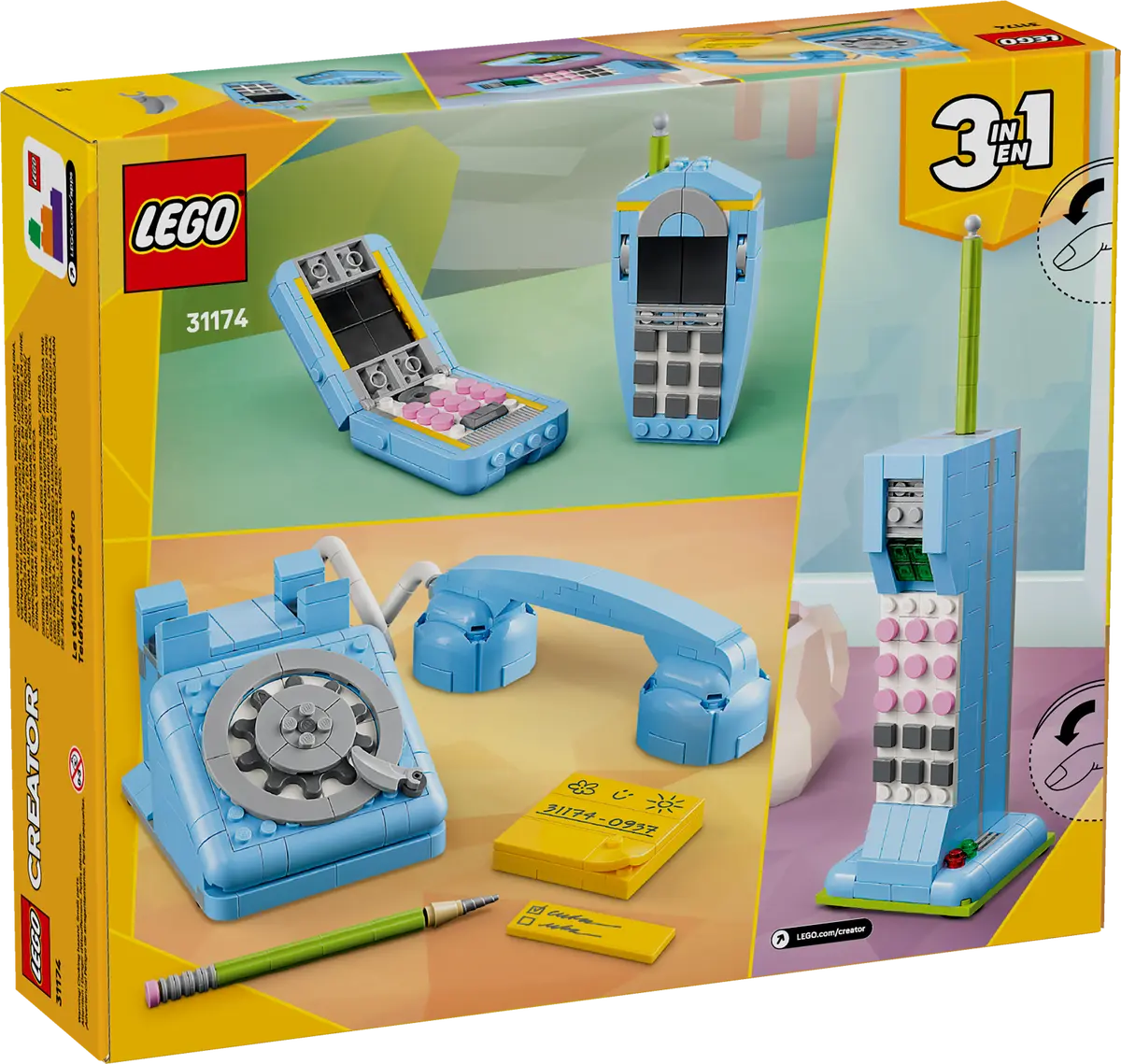 LEGO 31174 Creator Retro Telephone | 383 PCS